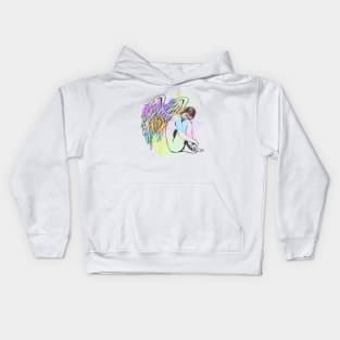 Watercolour Sleeping Angel Kids Hoodie